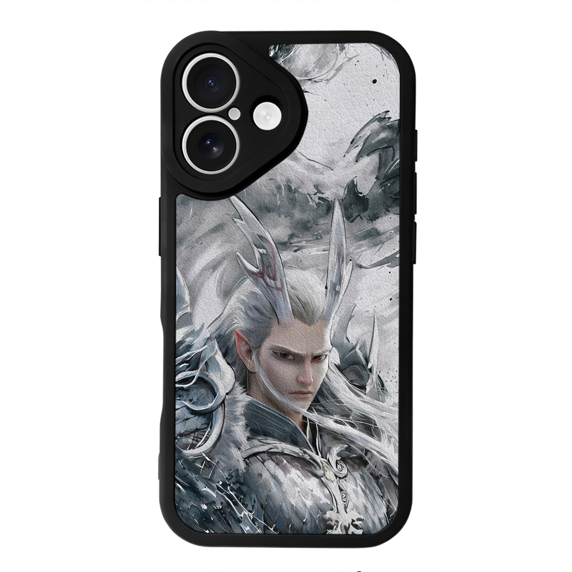 （画像用） Ne Zha 2 ナタ 魔童の大暴れ 【iPhone 16シリーズ対応】シリコンスマホケース（レザー調） 材質：シリコン